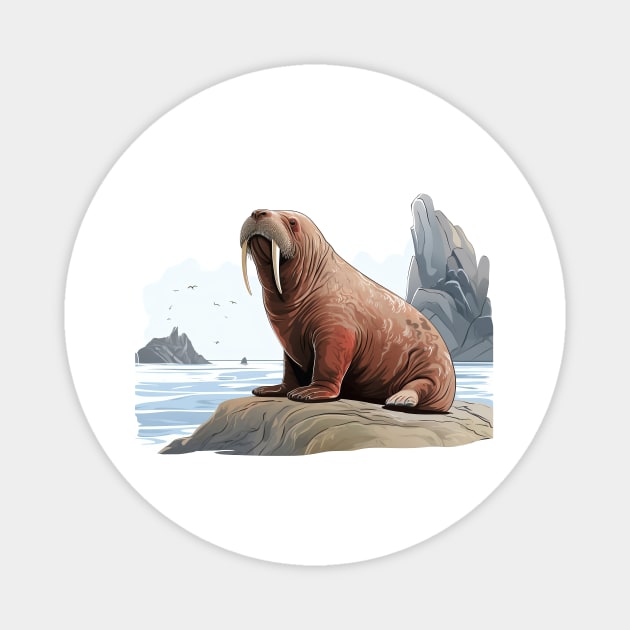 Walrus Magnet by zooleisurelife